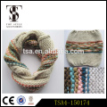 Modische Strickschal Loop Typ 100% Acryl Krawatte-färben bunte snood Schleife Damen Zubehör